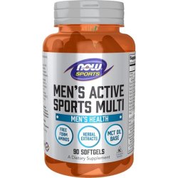 NOW Sports Nutrition Men's Extreme Sports Multi with Free-Form Amino Acids ZMA Tribulus MCT Oil and Herbal Extracts 90