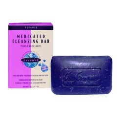 Clear Essence Exfoliating Face Soap for Women - Medicated Cleansing Bar for Oily, Acne Prone Skin and Blemishes -