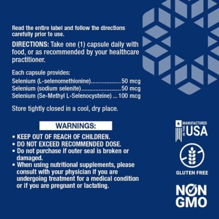 Life Extension Super Selenium Complex with Vitamin E 100 Vegetarian Capsules