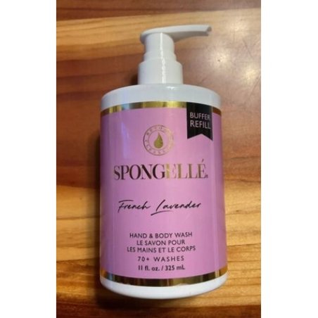 Spongelle French Lavender Hand & Shower Gel Refill Bottle 11 Oz