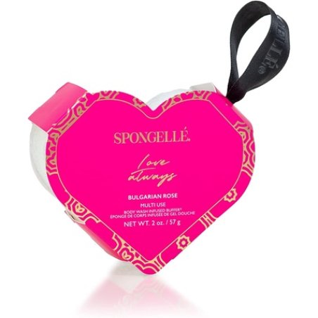Spongellé Love Always Body Wash Infused Heart-Shaped Buffer Bulgarian Rose
