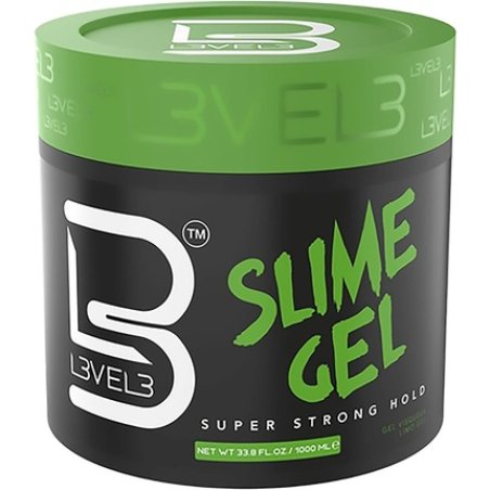 Slime Gel by L3VEL3 for Men 33.8 oz Super Strong Hold Gel