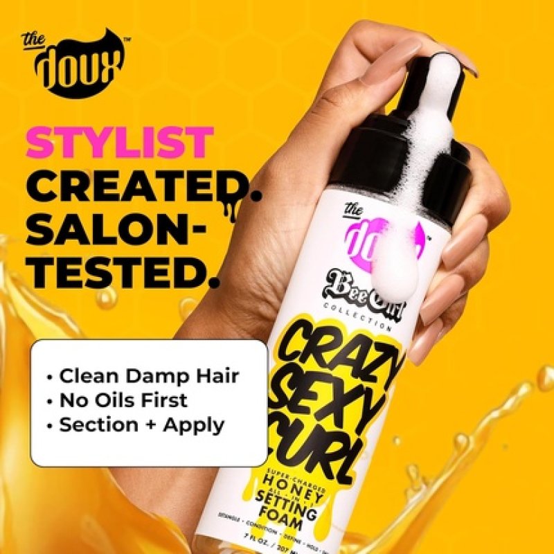 The Doux Bee Girl Crazy Sexy Curl Honey Setting Foam 207ml