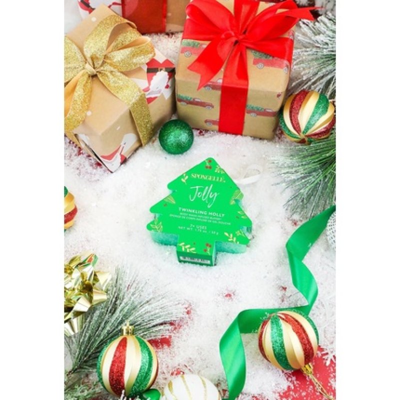 Spongelle Holiday Collection Body Wash Infused Buffer Jolly Twinkling Holly