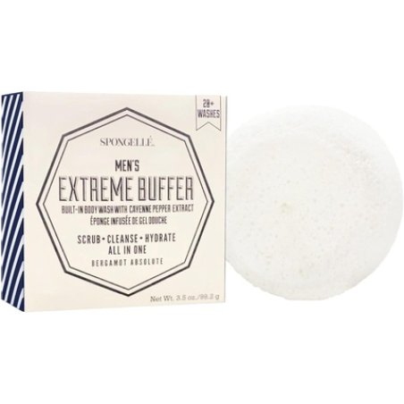 Spongelle Men's Extreme Body Wash Infused Buffer Bergamot Absolute