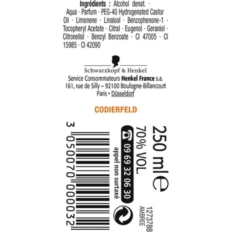 Mont St Michel Authentic Amber Eau de Cologne 250ml