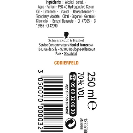 Mont St Michel Authentic Amber Eau de Cologne 250ml