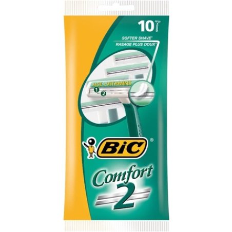 Bic Comfort 2 Plus Twin Blade Razor - Pack of 10