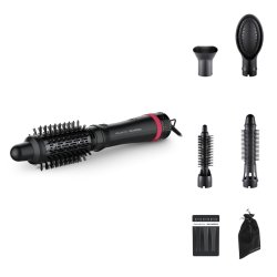 Rowenta Express Style CF635L Brosse soufflante à air chaud À chaleur Noir, Rouge 800 W 1,8 m