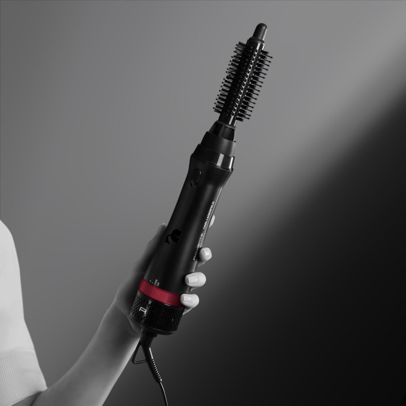 Rowenta x Karl Lagerfeld CF311L Curls Forever Curling Iron 10mm Diameter 180°C Keratin & Glow Coating Black/Red - New