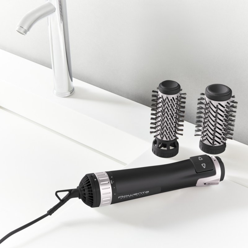Rowenta Brush Activ' Dry & Style CF9550 Brosse soufflante à air chaud À chaleur Noir 1000 W 1,8 m