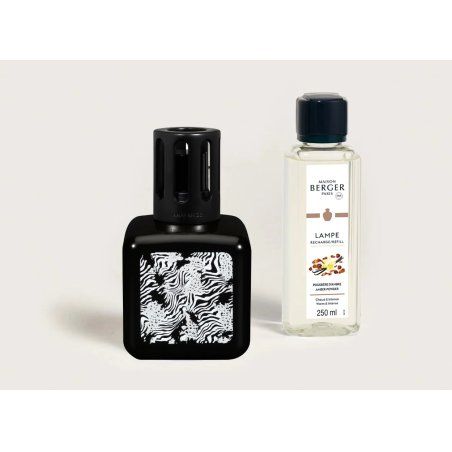 Maison Berger Paris 4809 diffuseur aromatique Flacon de parfum Verre Noir, Blanc