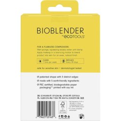 ECOTOOLS Bioblender Makeup Sponge Duo Pack for Liquid and Cream Makeup 54g 3163 Violet - Pack of 2