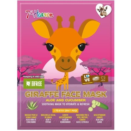 7th Heaven Born Free Giraffe Face Mask Enriched with Cucumber and Aloe Vera