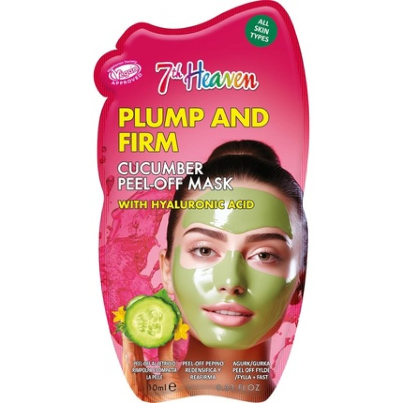 7th Heaven Cucumber Peel Off Face Mask with Hyaluronic Acid - Plump and Firm
