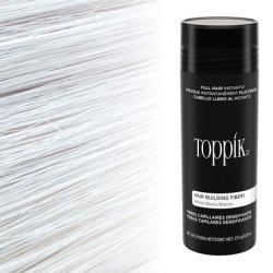 Toppik Hair Building Fibers 55g Instantly Thicker Fuller Looking Hair 9 Shades for Men & Women White