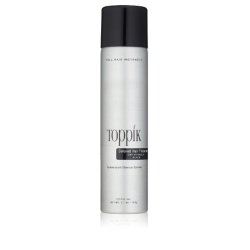 Toppik Colored Hair Thickener Dark Brown Hair Spray for Thinning Hair 5.1oz - Black