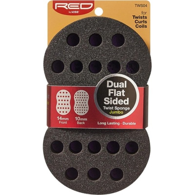 Red by Kiss Dual Sided Twist Sponge Flat Jumbo Hair Brush