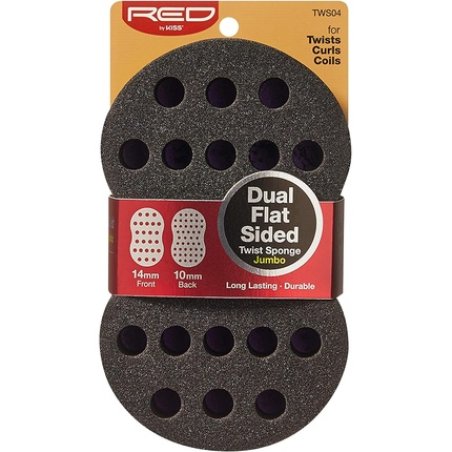 Red by Kiss Dual Sided Twist Sponge Flat Jumbo Hair Brush