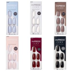 Kiss ImPress Press-On Manicure Color Nails Pure Fit - Multiple Colors Available