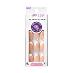 Kiss Impress Nails - Everlasting, 30 Self-Adhesive Nails