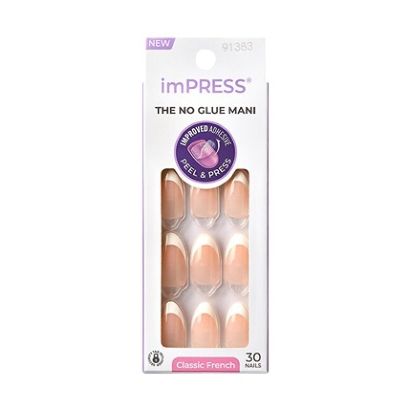Kiss Impress Nails - Everlasting, 30 Self-Adhesive Nails