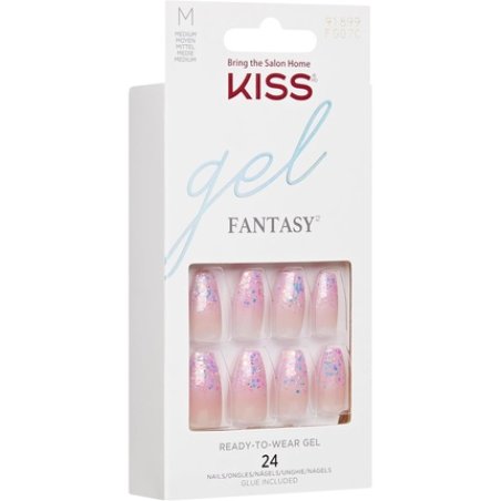Kiss Gel Fantasy Medium Nails 28 Count