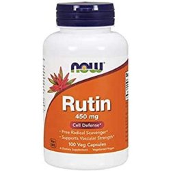 Now Foods Rutin 450mg Bioflavonoid Dietary Supplement 100 Capsules