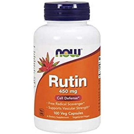 Now Foods Rutin 450mg Bioflavonoid Dietary Supplement 100 Capsules