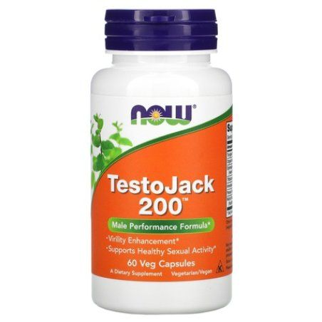 NOW Foods TestoJack 200 Extra Strength 60 Vegetable Capsules