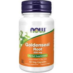 Now Foods Goldenseal Root 500mg 50 Capsules