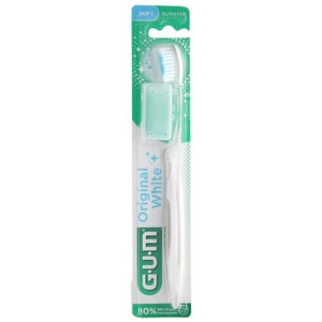 Gum Original White Soft Toothbrush 561 - Removes Tooth Stains Easier