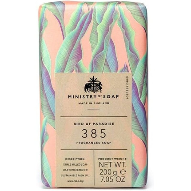 Ministry of Soap Natural Rainforest Wrapped Soap Bird of Paradise 200g