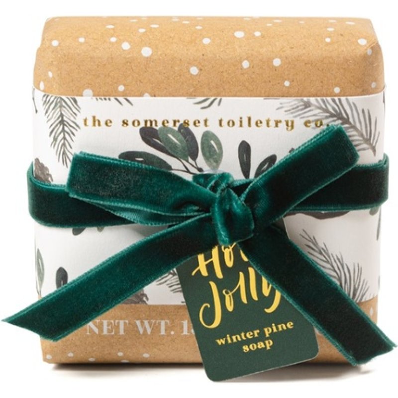 Holly Jolly Christmas Soap - Somerset Toiletry 150g, Pine Scented