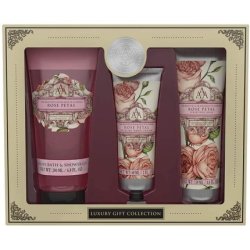 Gift Set Somerset Body Care Rose Petals Shower Gel Hand Cream and Body Lotion in a Beautiful Gift Box