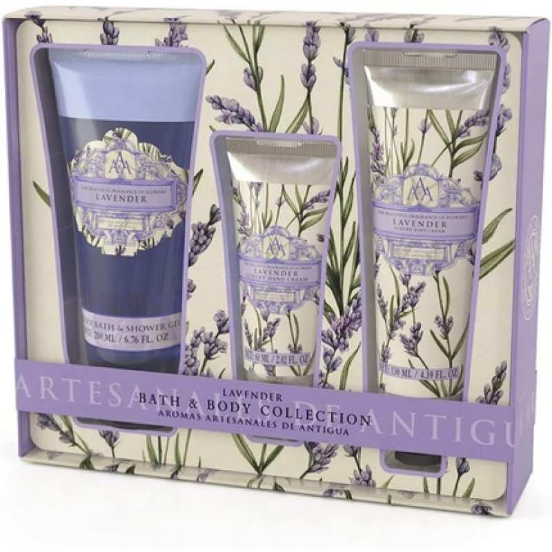 Somerset Body Care Gift Set with Shower Gel, Hand Cream and Body Lotion in Lavender