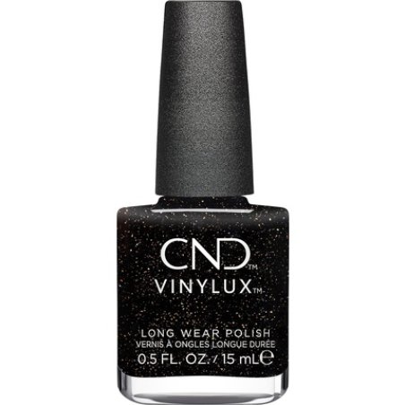 CND Vinylux Nail Polish Opulent Onyx No. 483 Black Glitter
