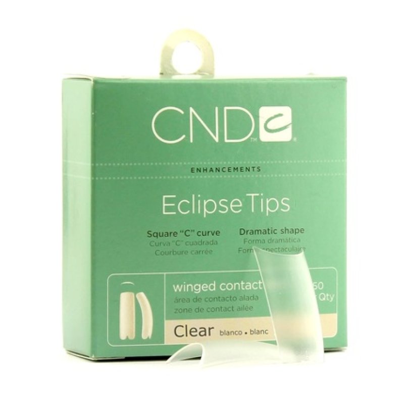 CND Brisa Sculpting Gel Eclipse Clear Tips No. 6 SALE