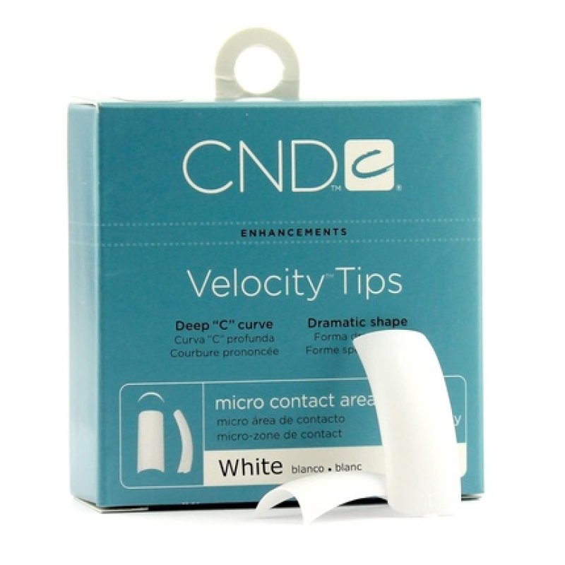 Creative Nail Tips Velocity False Nails White No.8 by Creative Nail
