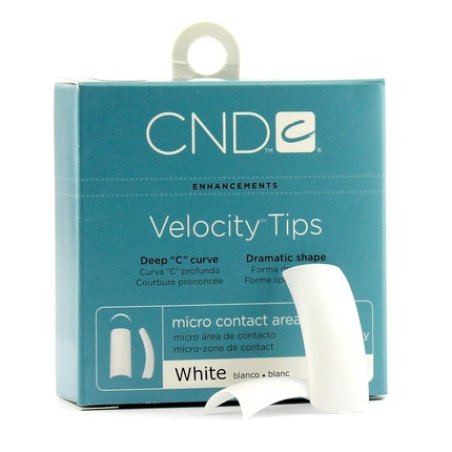 Creative Nail Tips Velocity False Nails White No.8 by Creative Nail