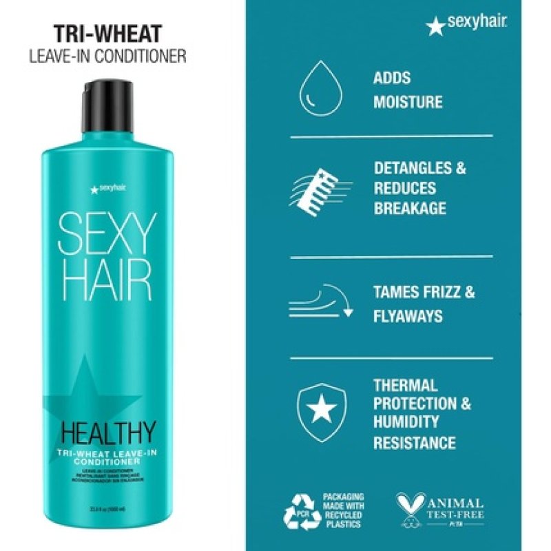 Sexy Hair Healthy Tri-Wheat Leave-In Conditioner 1000ml