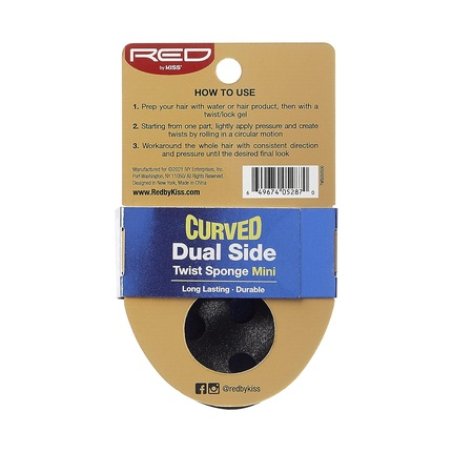 Red by Kiss Dual Sided Twist Sponge Mini Curved Hair Brush