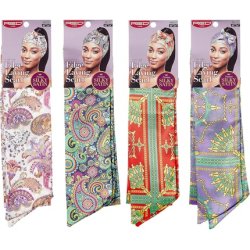 Red By Kiss Edge Laying Scarf Wrap for Hair Silky Satin Scarf