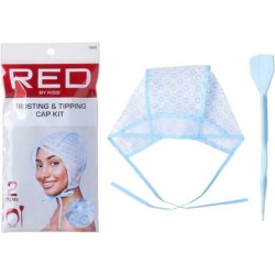 Red by Kiss Hair Dye Coloring and Highlighting Kit Frosting and Tipping Cap Kit
