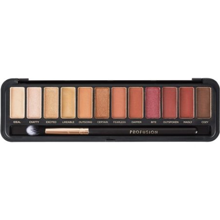 Profusion Cosmetics Pro Makeup Case Eyeshadow Palette for Amber Eyes