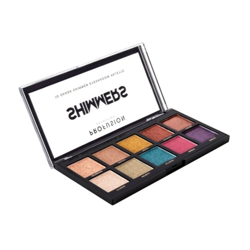 Profusion Cosmetics Shimmers Eyeshadow Palette 10 Shades