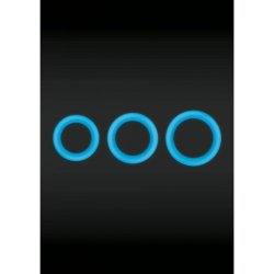 Ns Novelties Firefly Halo Medium Blue Silicone Cockrings