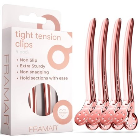 Framar Rose Gold Hair Clips for Styling - Tight Tension