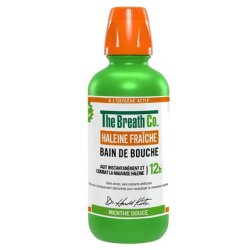 The Breath Co Fresh Breath Mouthwash Mild Mint Flavor Alcohol-Free