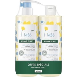 Klorane Baby Gentle Cleansing Gel 500ml - Pack of 2